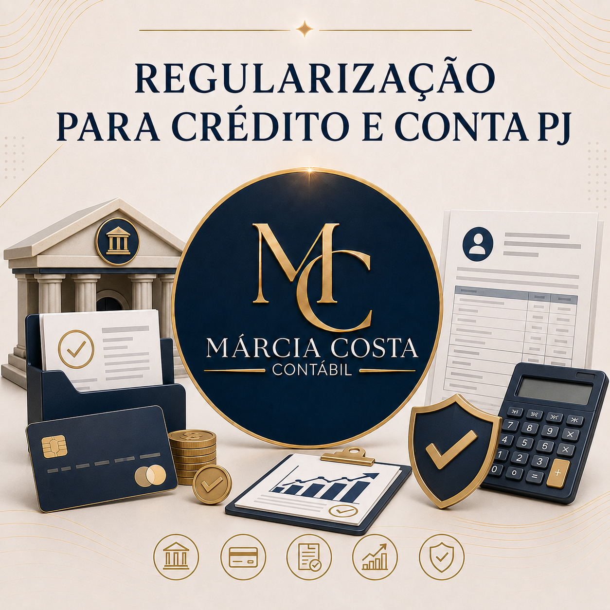 Arte do serviço Regularização para Crédito e Conta PJ