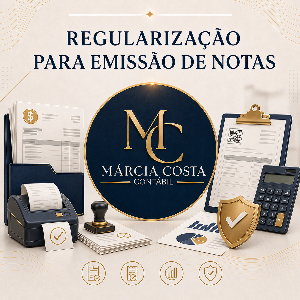 Arte do serviço Regularização para Emissão de Notas
